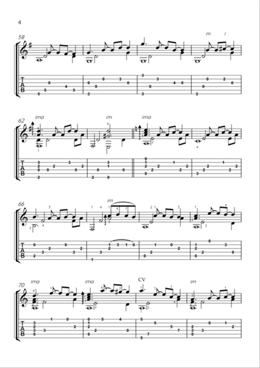 Jesus, Joy of Man's Desiring Acoustic Guitar scores gallery preview page 4