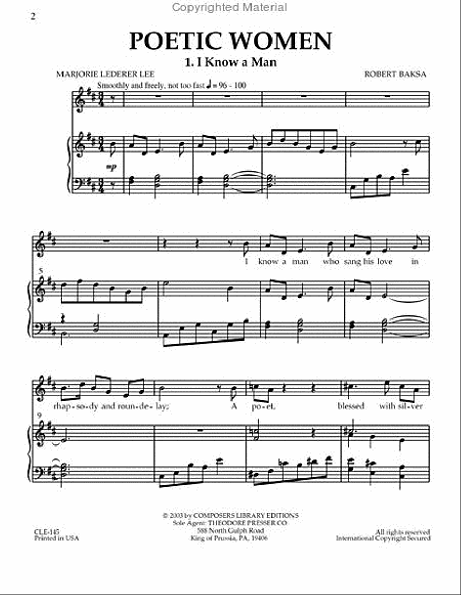 Poetic Women Chamber Music scores gallery preview page 2