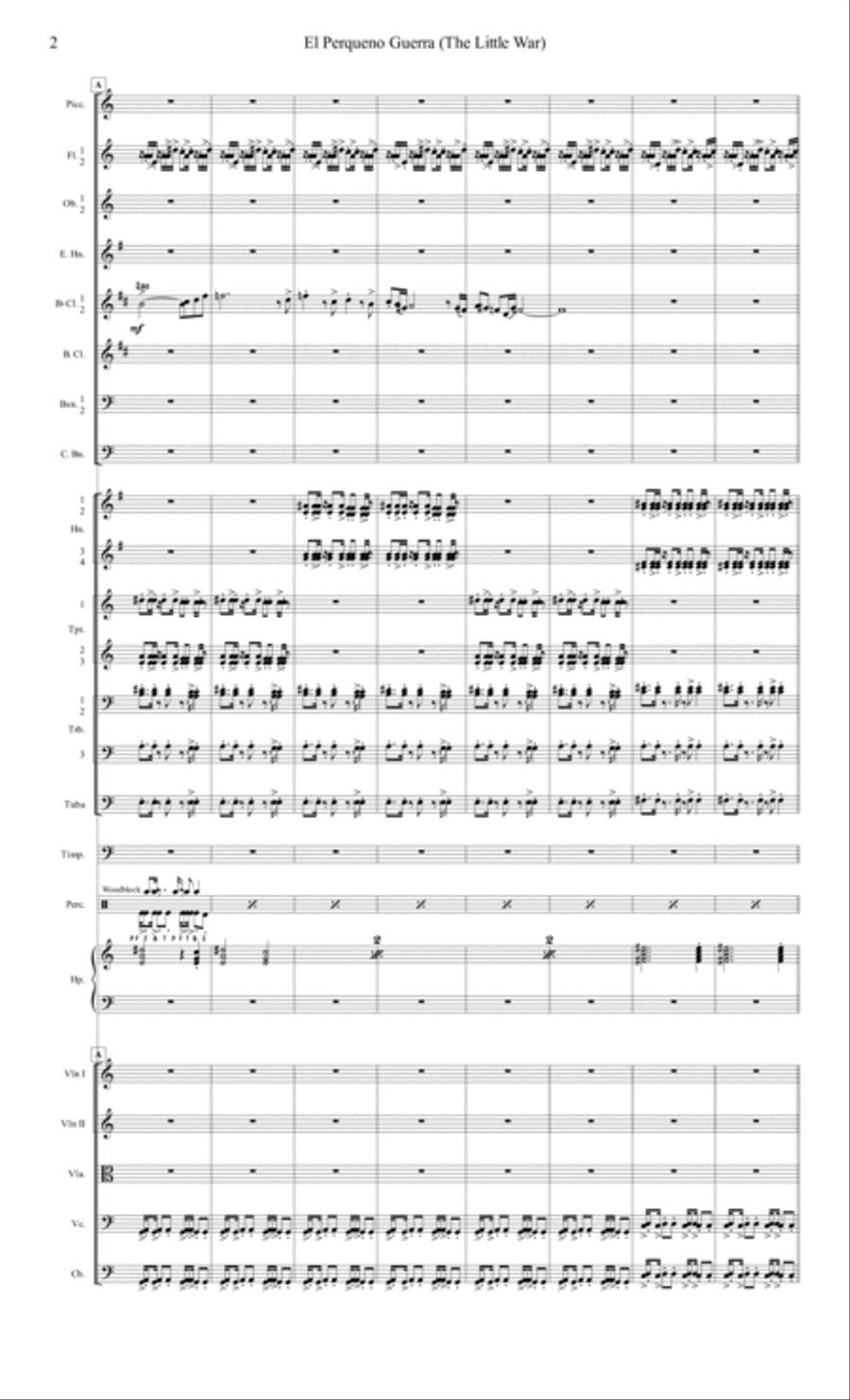 El Perqueno Guerro Full Orchestra scores gallery preview page 3