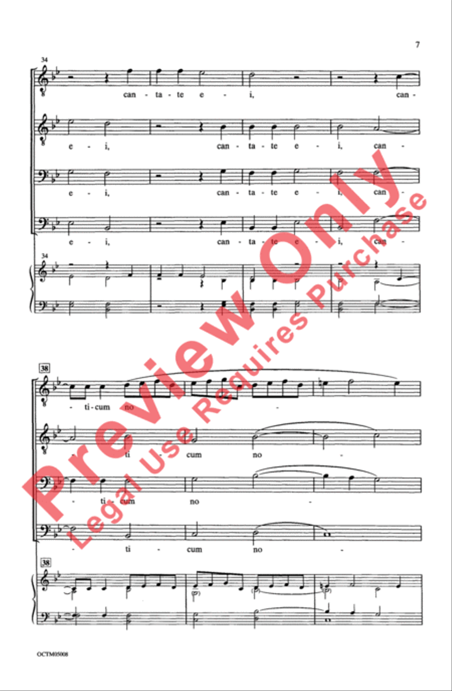 Exsultate Justi Men's Choir scores gallery preview page 7
