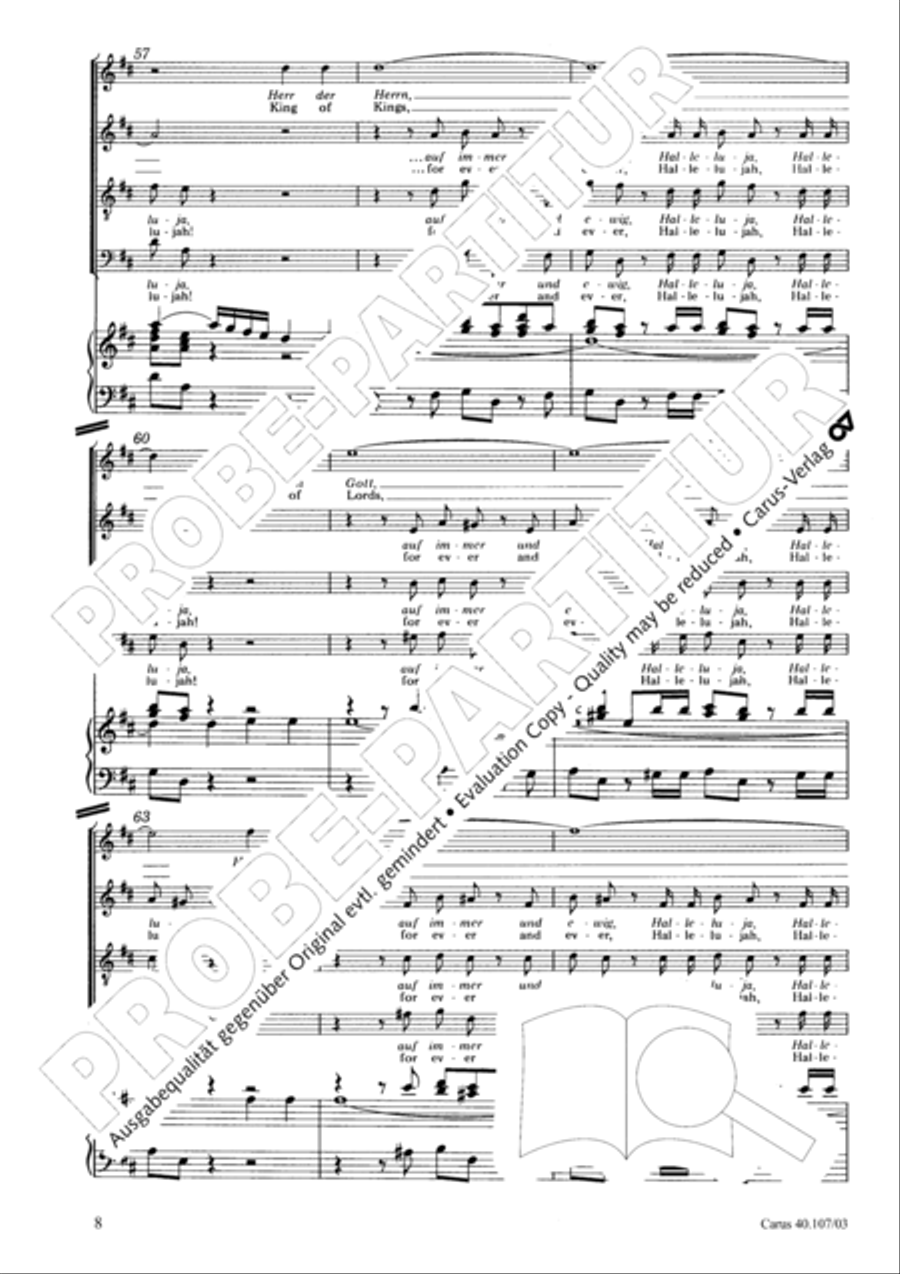 Halleluja (Jesus erschliesst uns die Schrift) 4-Part scores gallery preview page 9