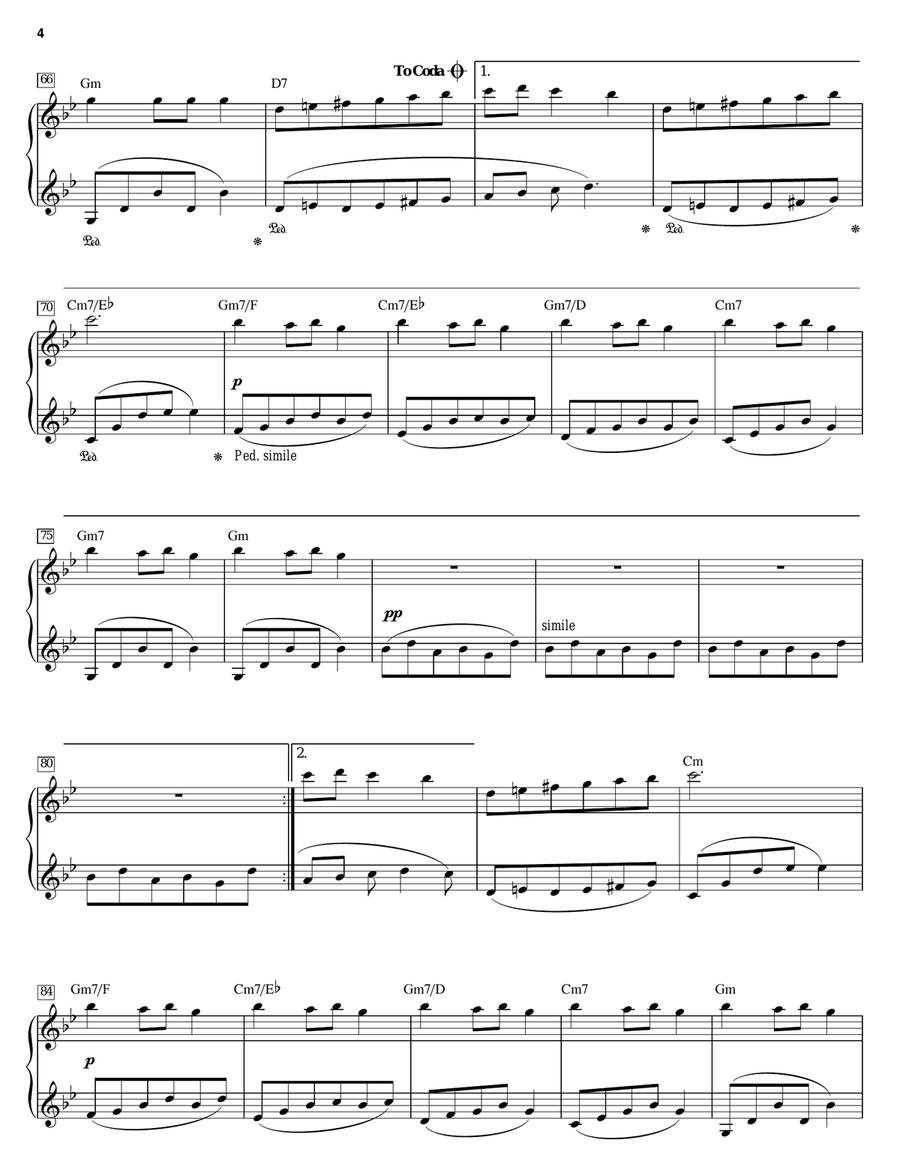 Prelude/Carol Of The Bells Piano Solo scores gallery preview page 4
