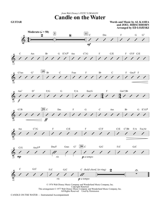 Candle On The Water (from Pete's Dragon) (arr. Ed Lojeski) - Guitar