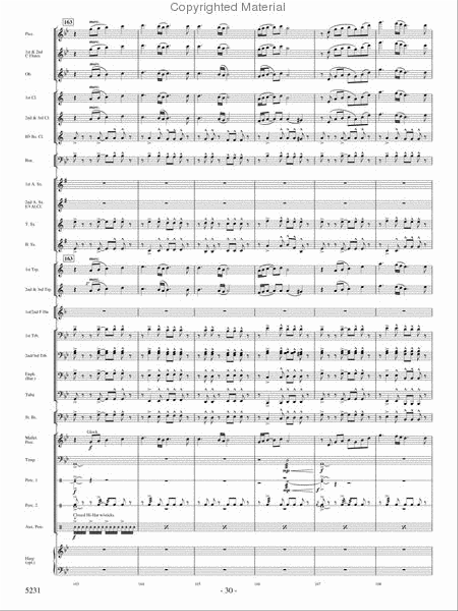 Pilatus: Mountain of Dragons Concert Band scores gallery preview page 28