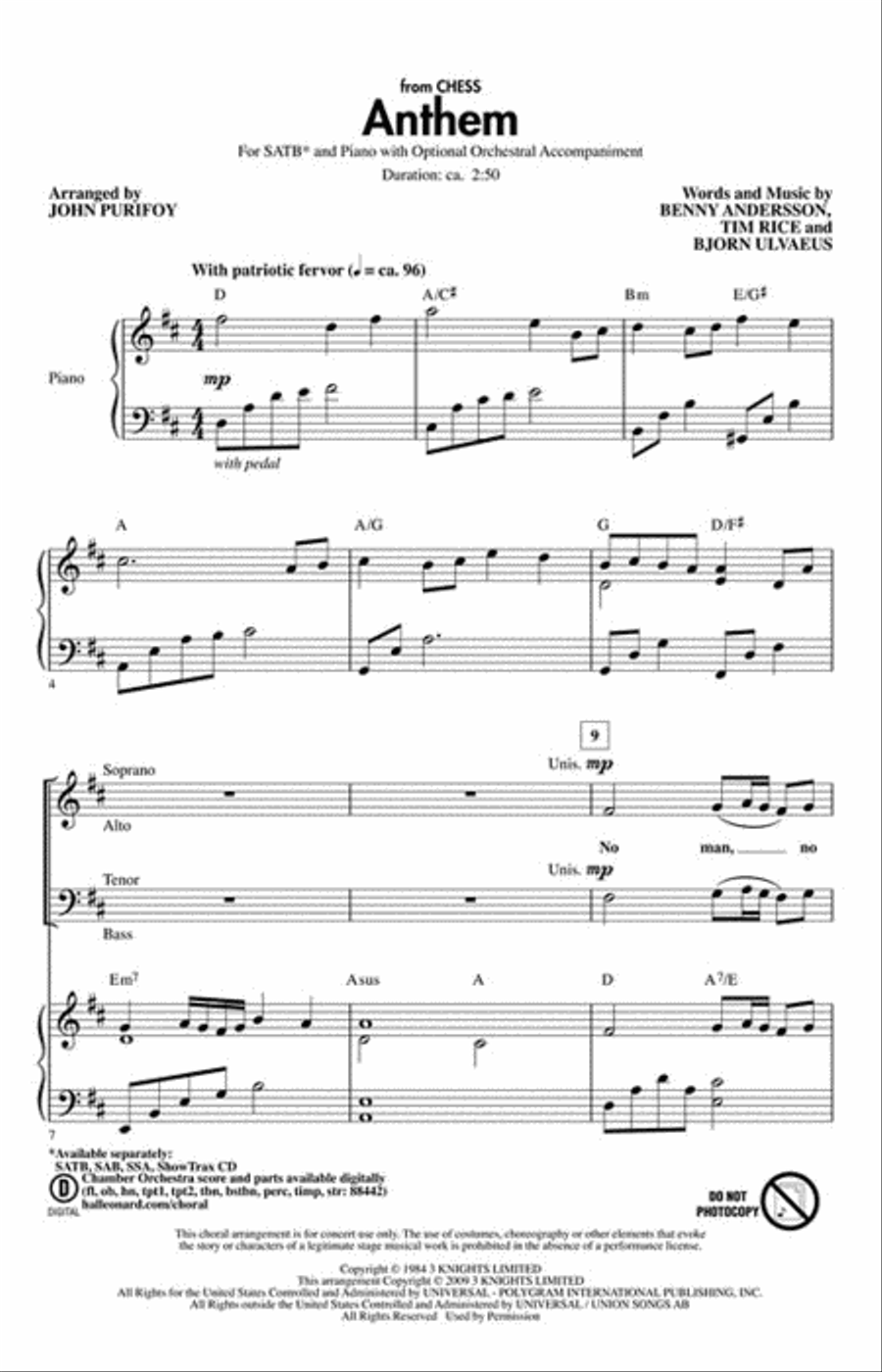 Anthem Choir scores gallery preview page 2