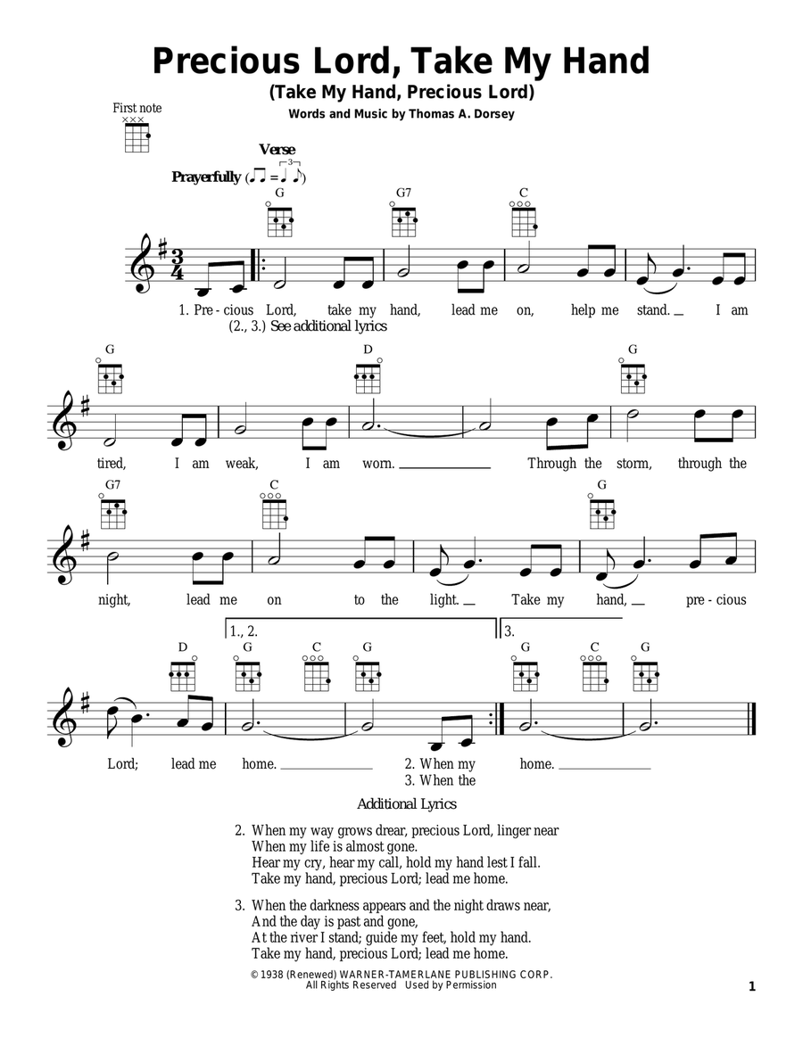 Precious Lord, Take My Hand (Take My Hand, Precious Lord)