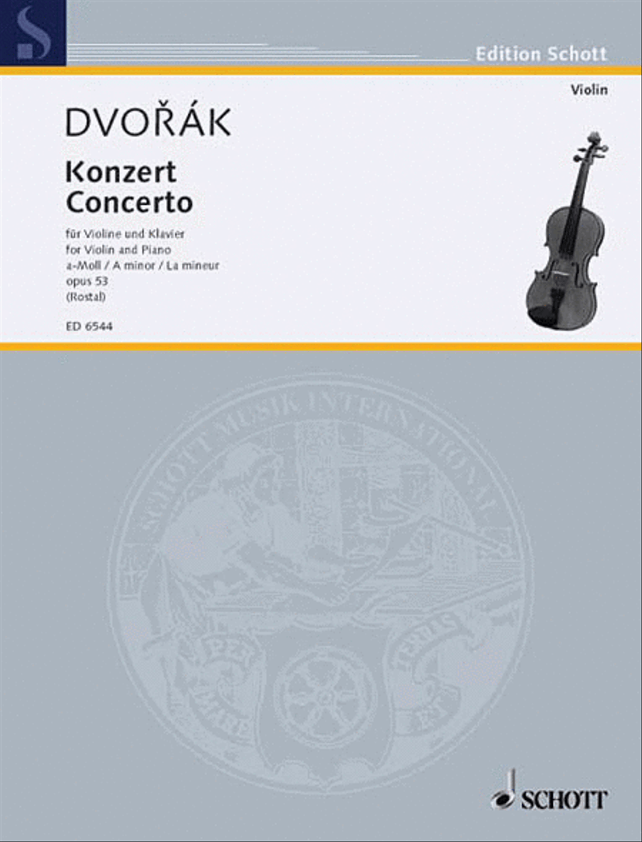 Concerto in A Minor, Op. 53 Violin Solo scores gallery preview page 1