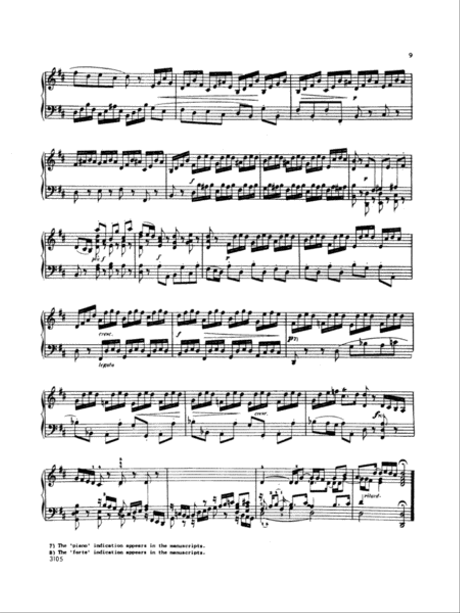 Bach: Seven Toccatas Piano Solo scores gallery preview page 4