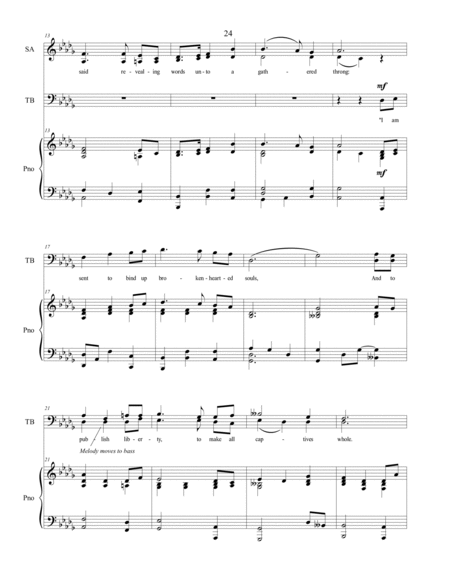 Passing Through Unseen, sacred music for SATB choir image number null