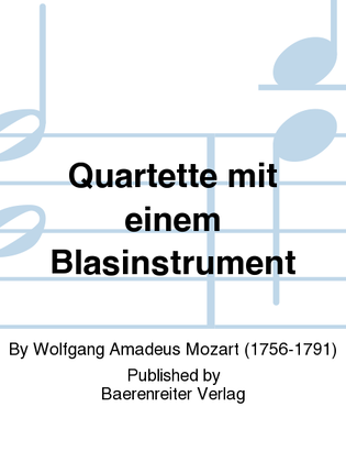 Quartette mit einem Blasinstrument