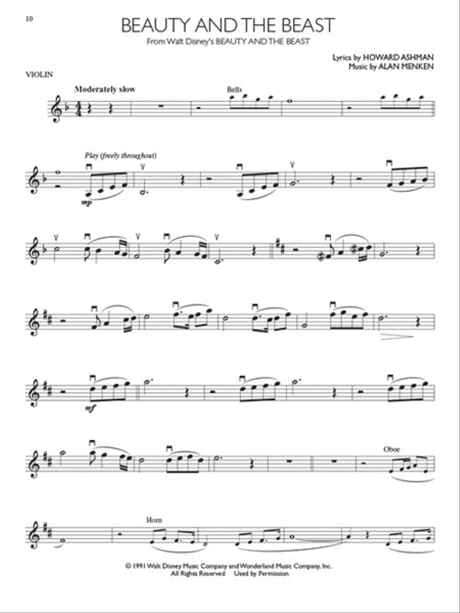 Disney Movie Hits for Violin Violin scores gallery preview page 5