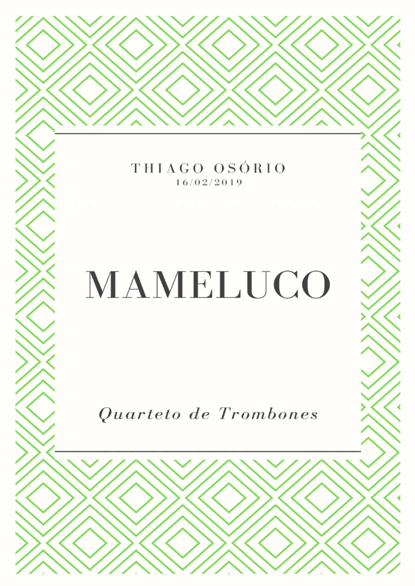 Mameluco - Trombone Quartet image number null