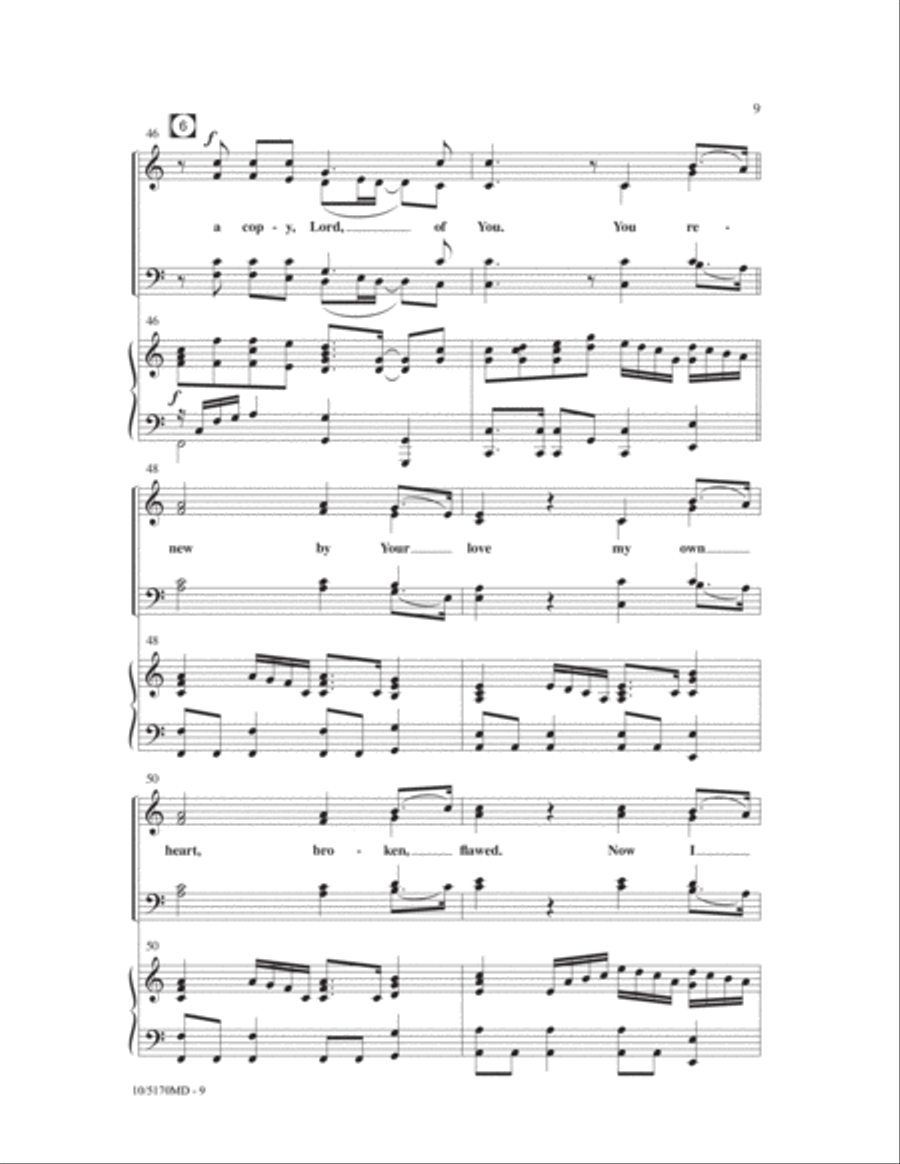 O for a Heart to Praise My God 4-Part scores gallery preview page 9