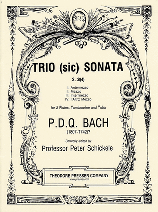 Book cover for Trio (Sic) Sonata