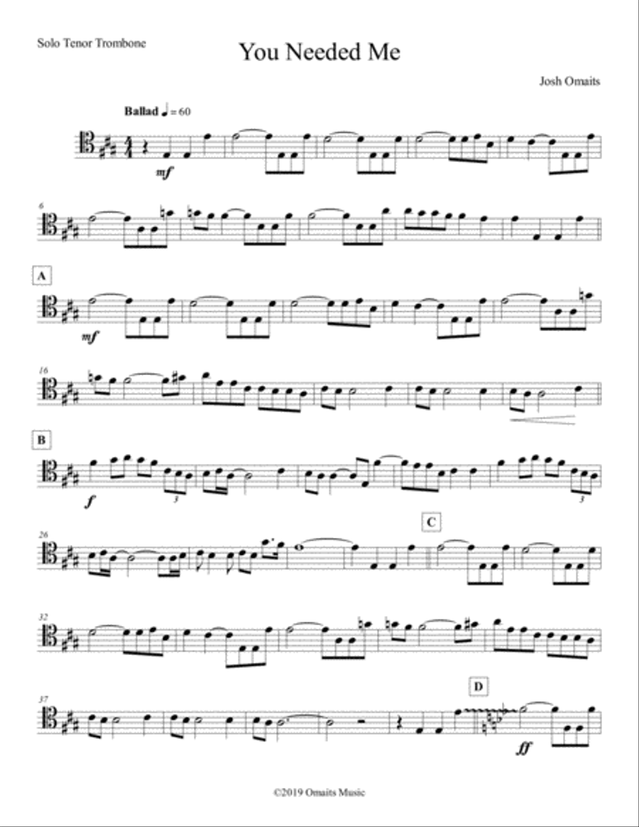 Now And Forever (you And Me) Brass Ensemble scores gallery preview page 5