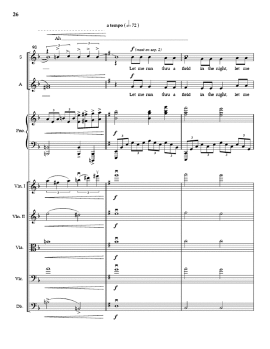 Flight (Full Score and Parts) SSA scores gallery preview page 25
