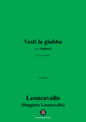 Leoncavallo-Vesti la giubba,in B Major