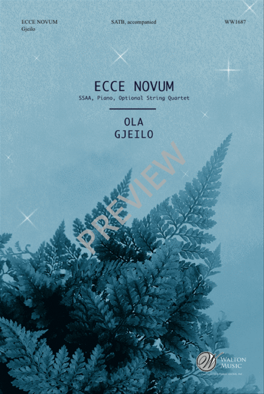Ecce Novum (SATB) Divisi scores gallery preview page 2