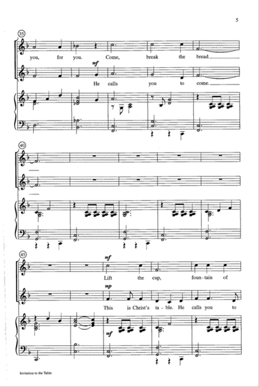 Invitation to the Table 2-Part scores gallery preview page 4