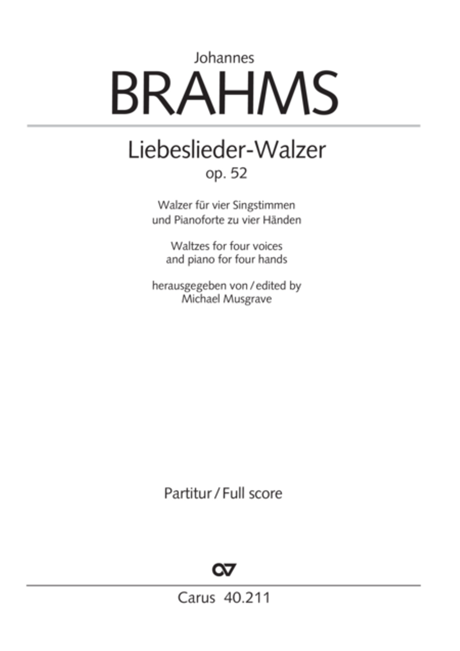 Liebeslieder-Walzer, Op. 52 Choir scores gallery preview page 2