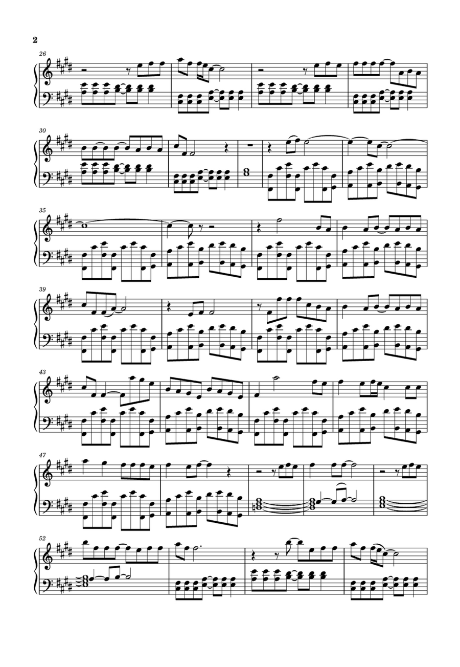 Run To You Easy Piano scores gallery preview page 2