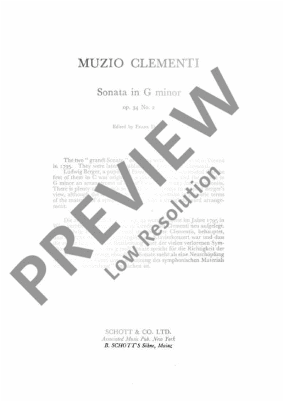 Sonata G minor Sonata G minor Piano Solo scores gallery preview page 4