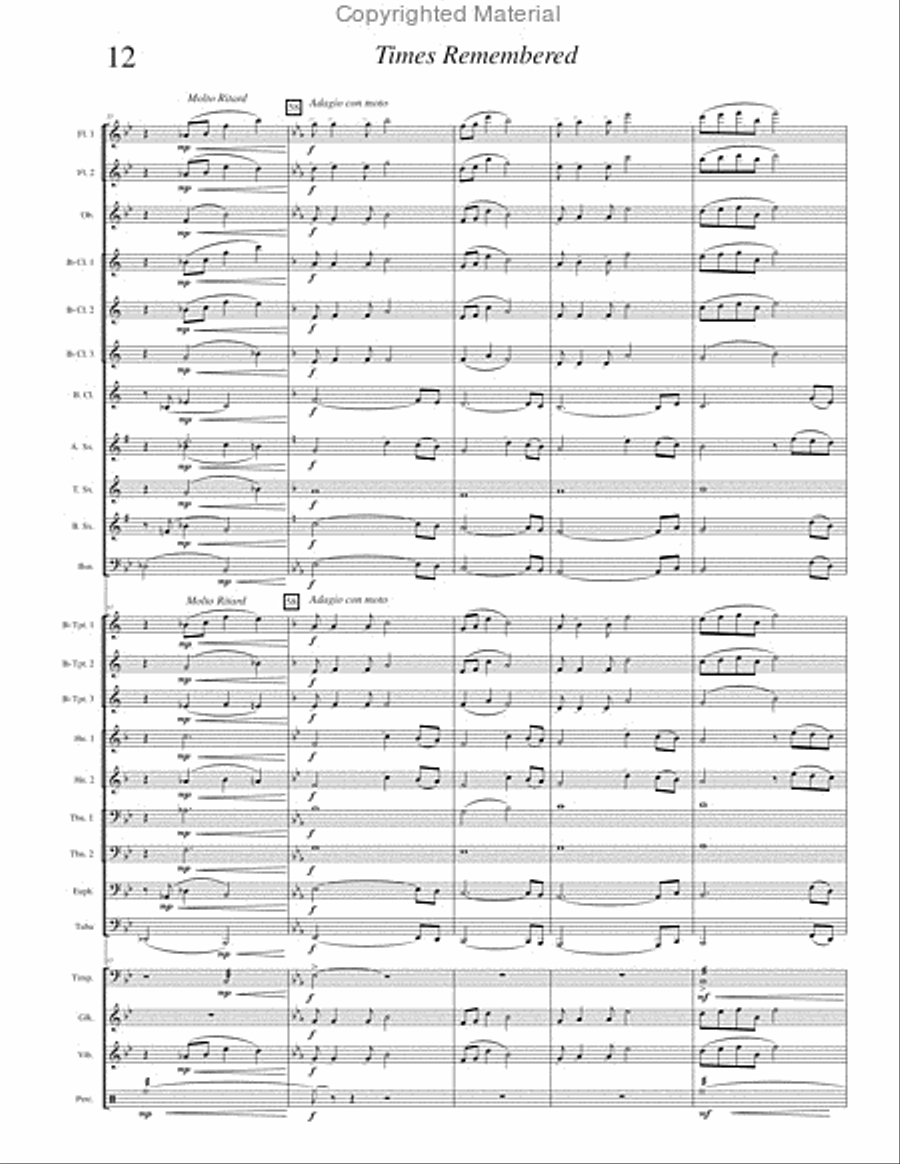 Times Remembered Times Remembered Concert Band scores gallery preview page 15