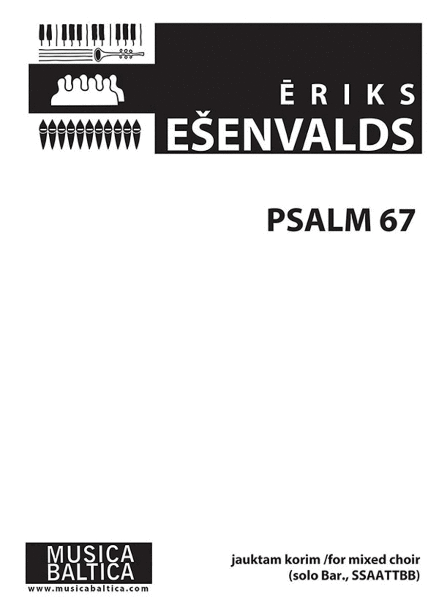 Psam 67 for Solo Baritone and SSAATTBB Choir SSAATTBB scores gallery preview page 1
