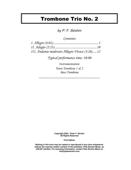 Trombone Trio No. 2 image number null