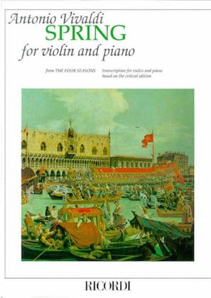Book cover for Concerto in E Major “La Primavera” (Spring) from The Four Seasons RV269, Op.8 No.1