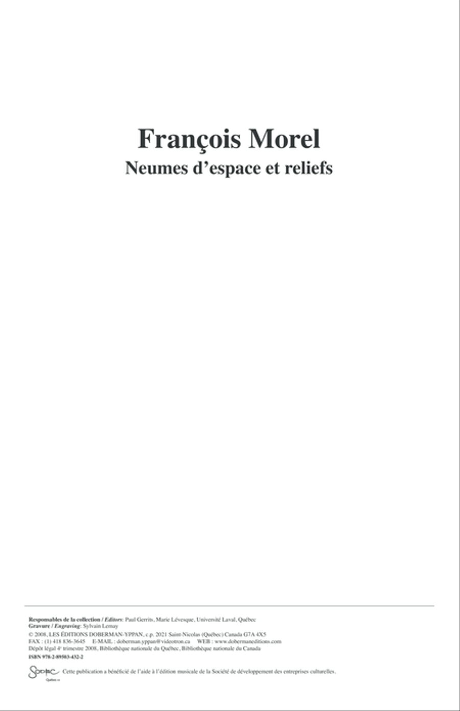 Neumes d'espace et reliefs Orchestra scores gallery preview page 1