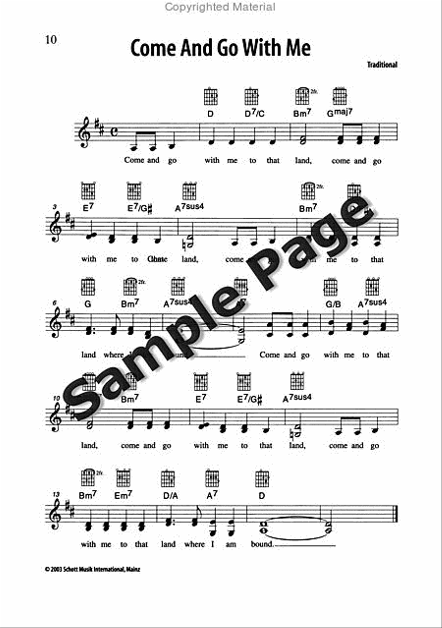 Best of Spirituals & Gospels Acoustic Guitar scores gallery preview page 11