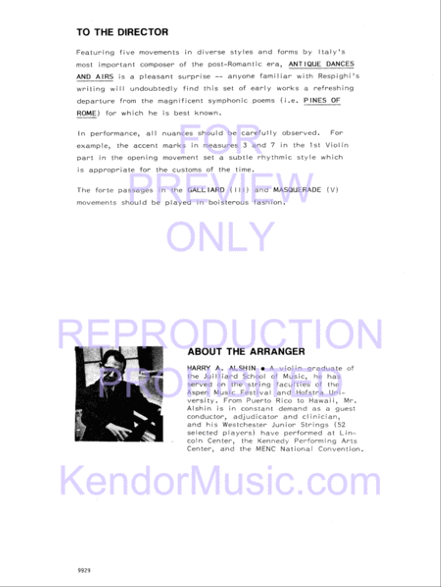 Antique Dances And Airs Antique Dances And Airs String Orchestra scores gallery preview page 3