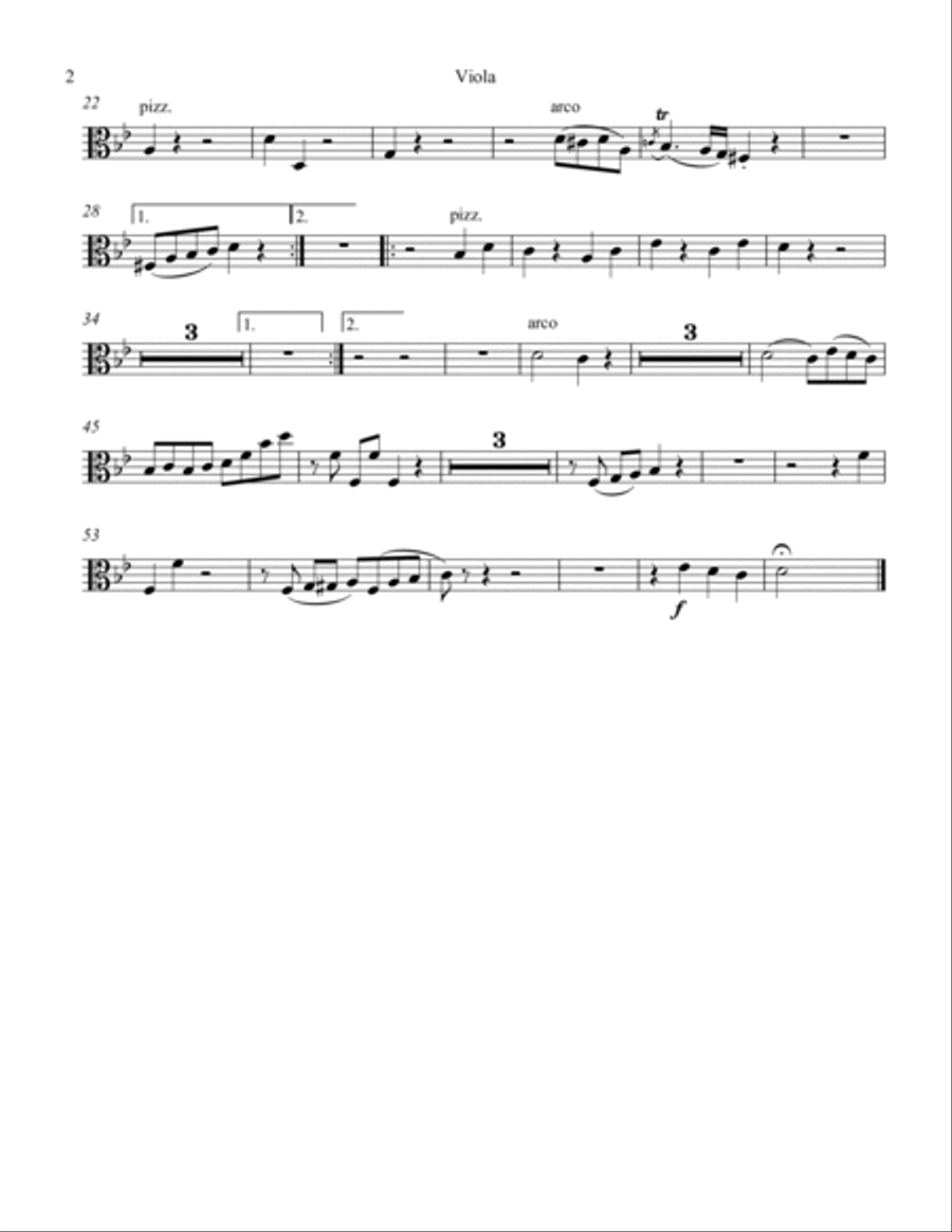 Andante and Gavotte from Alceste String Orchestra scores gallery preview page 6