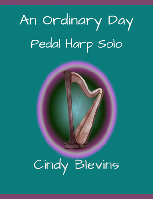 Book cover for An Ordinary Day, solo for Pedal Harp