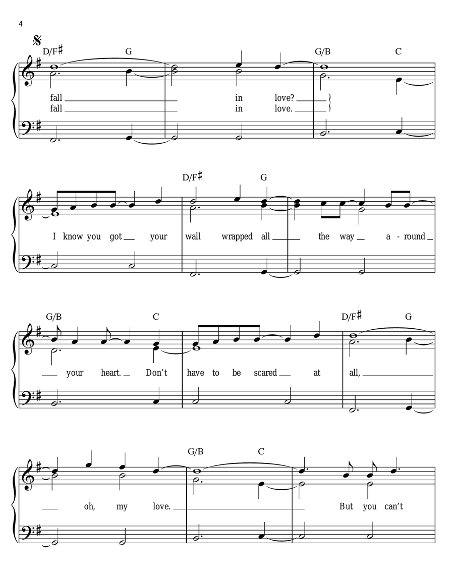 Fall Easy Piano scores gallery preview page 4