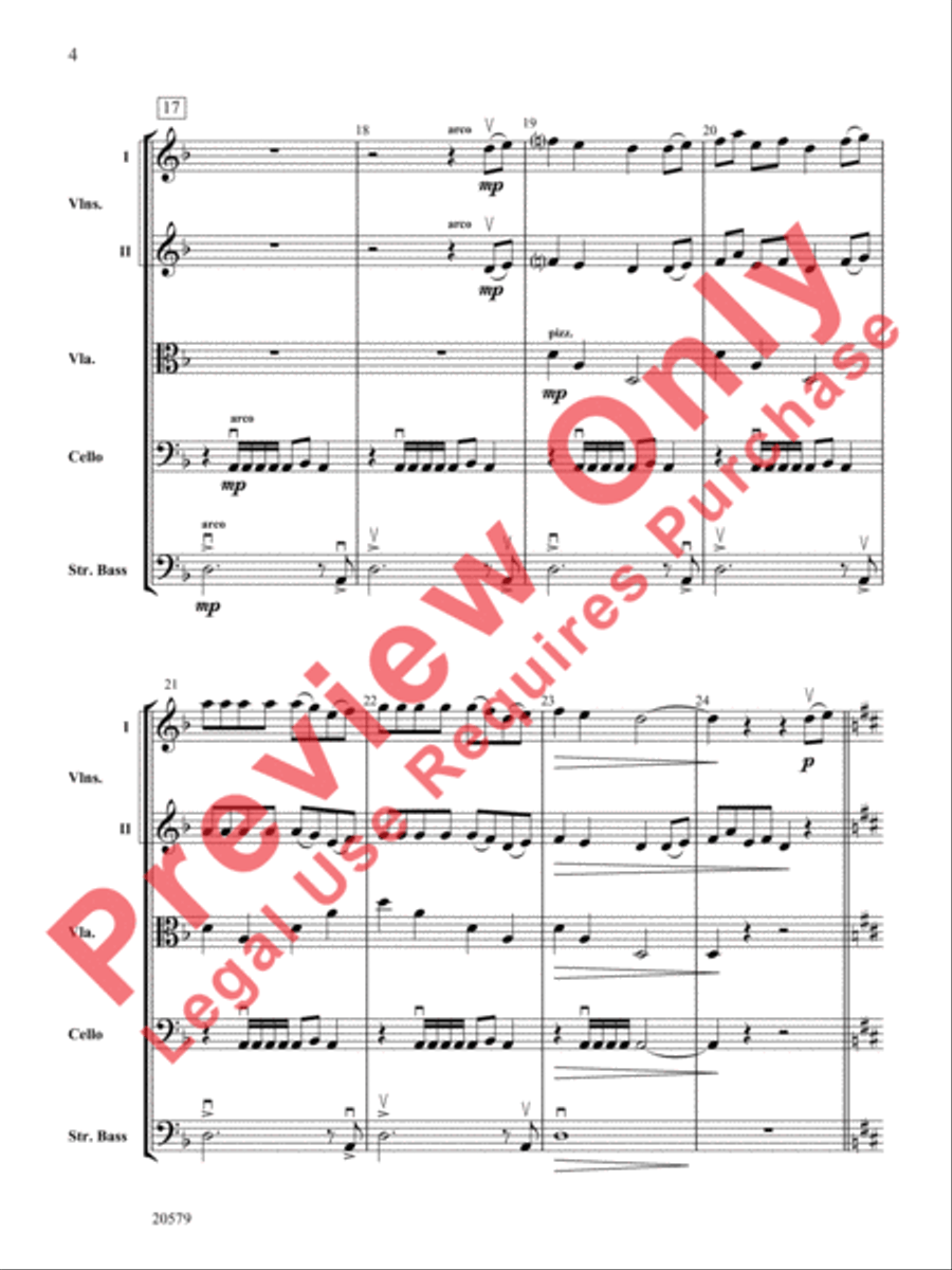 The Charming Snake String Orchestra scores gallery preview page 5