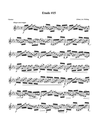 Clarinet Etude #15, Arr. Marten King
