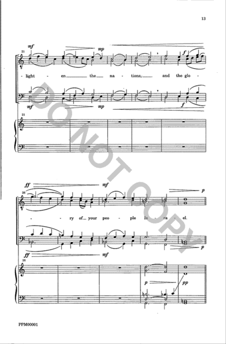 Magnificat and Nunc Dimittis (Walsingham Service) TTBB scores gallery preview page 15