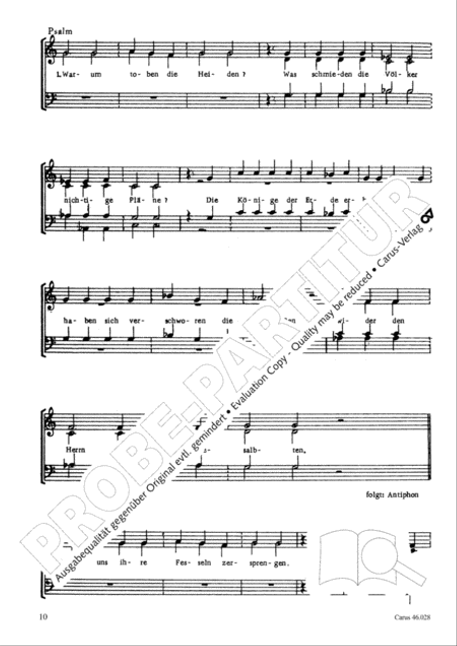 Deutsches Proprium vom Fest Christ-Konig 4-Part scores gallery preview page 11