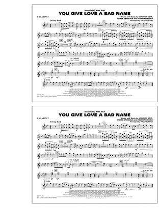Book cover for You Give Love a Bad Name - Bb Clarinet