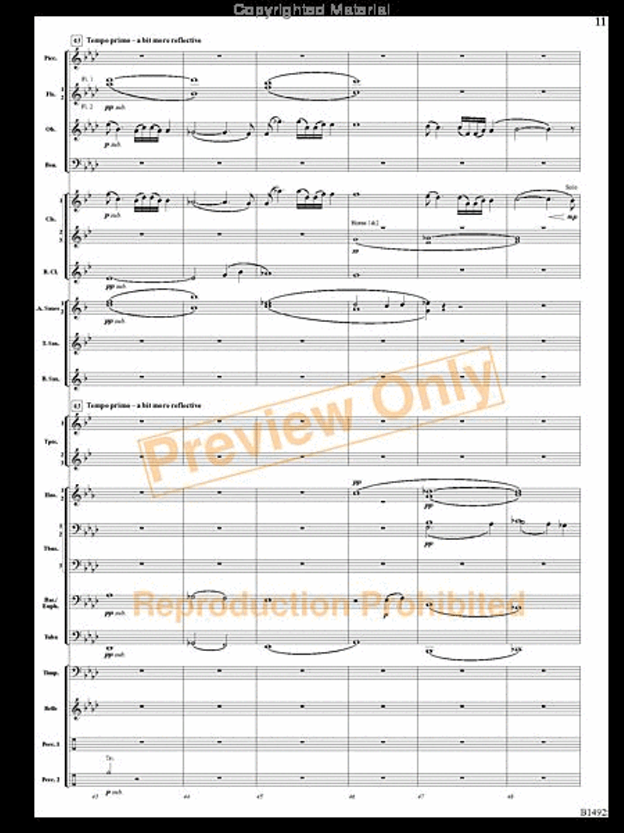 Remembering Yesterdays Concert Band scores gallery preview page 10