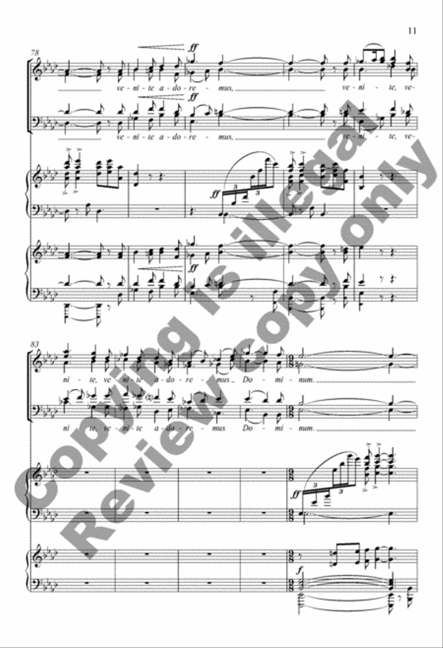 The Snow Lay on the Ground 4-Part scores gallery preview page 11