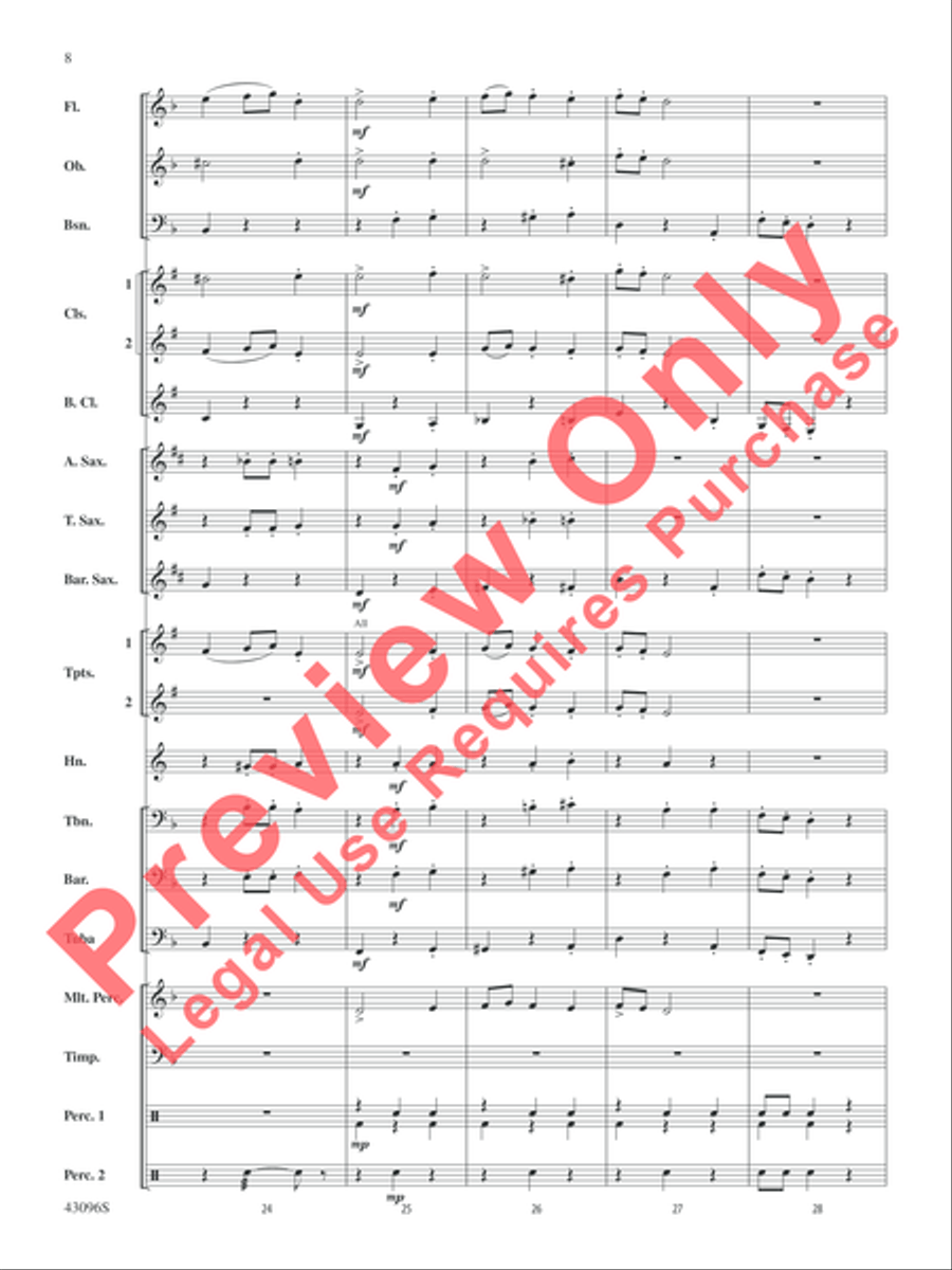 Danse des Ghazies (from The Ballet Suite, Opus 50a) Concert Band scores gallery preview page 9
