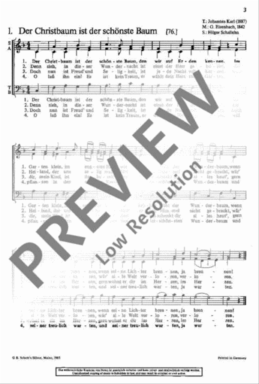 Das Buch der Weihnachtslieder Mixed Choir scores gallery preview page 4