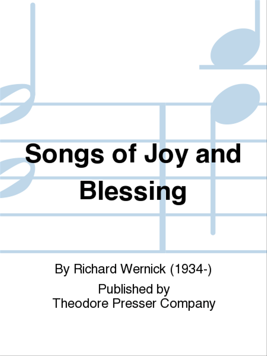 Songs of Joy and Blessing Chamber Music scores gallery preview page 1