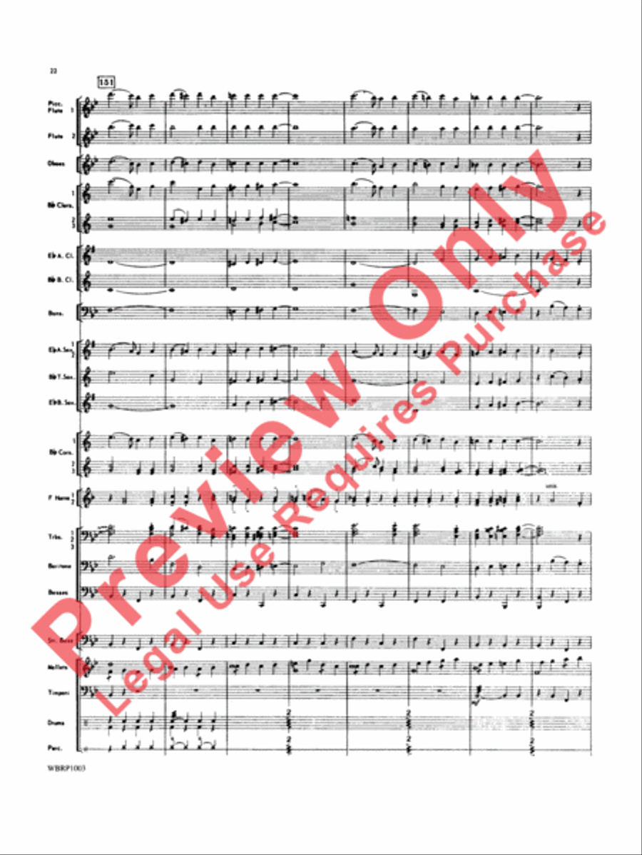 Looney Tunes Overture Looney Tunes Overture Concert Band scores gallery preview page 23