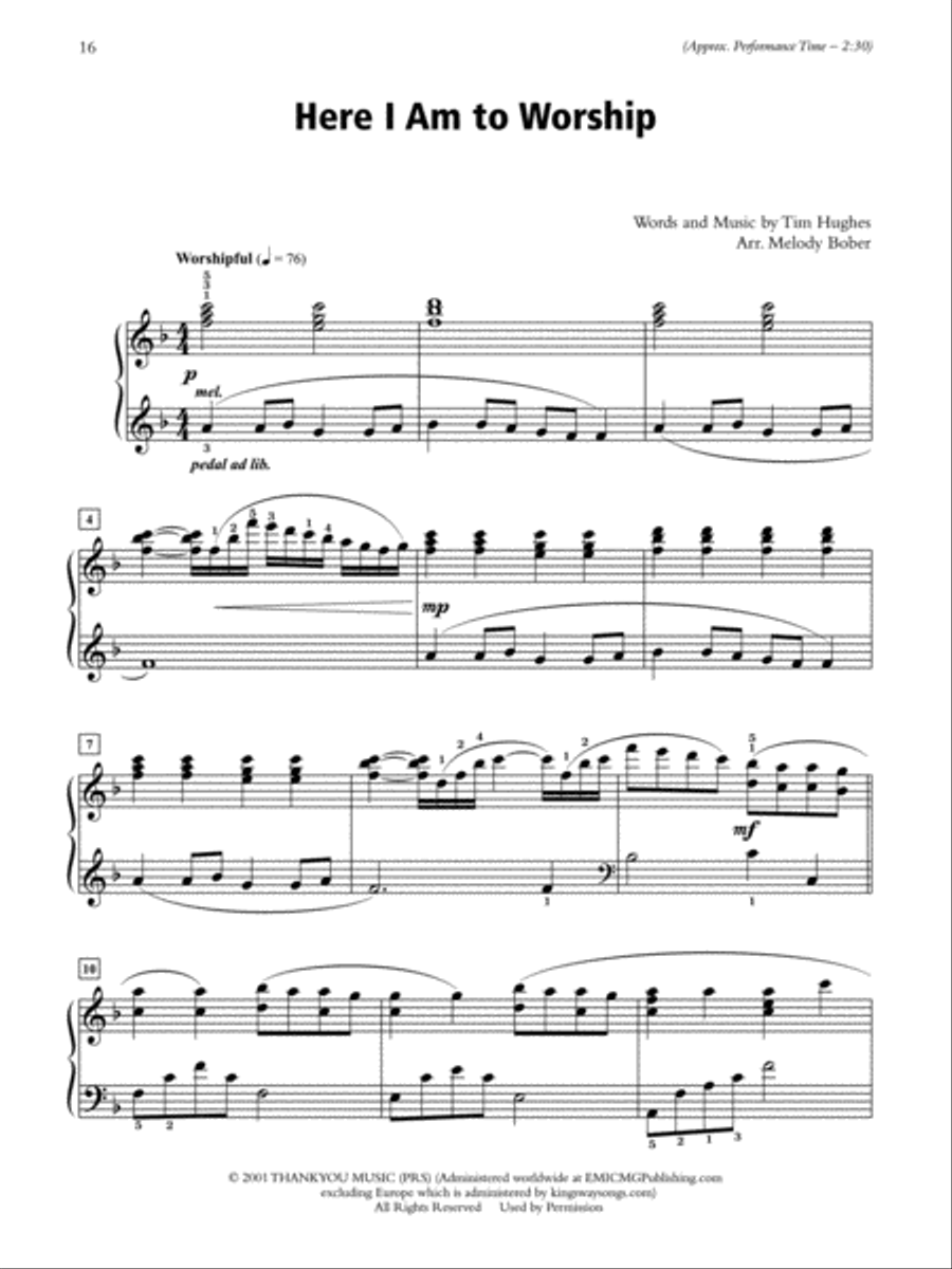 A Call to Praise Piano Solo scores gallery preview page 8