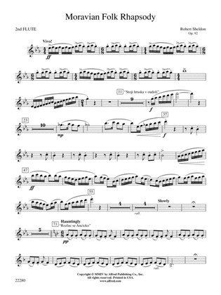 Moravian Folk Rhapsody: 2nd Flute