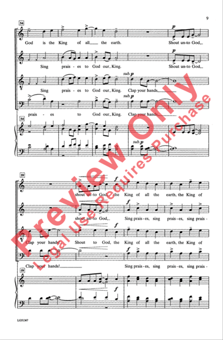 Sing Praises 4-Part scores gallery preview page 8